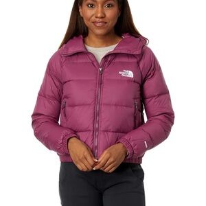 North Face Hydrenalite Down Hoodie Puffer Jacket Boysenberry Cropped Size M